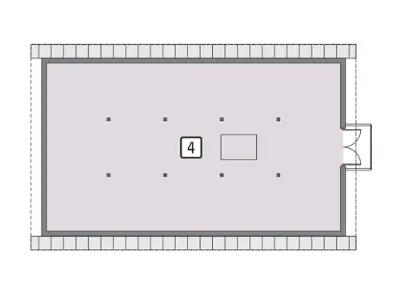 Budynek inwentarsko-gospodarczy IGC08 — rzuty kondygnacji 2