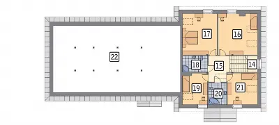 Budynek mieszkalno-usługowy UC32 — rzuty kondygnacji 2 (odbicie lustrzane)
