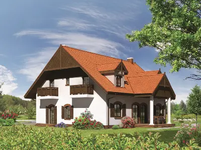 Budynek mieszkalny (agroturystyczny, całoroczny) U05 — wizualizacje 1