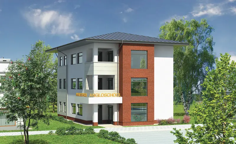 Projekt domu Budynek usługowy U15a — wizualizacja