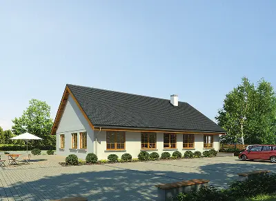 Budynek usługowy U26c — wizualizacje 3 (odbicie lustrzane)