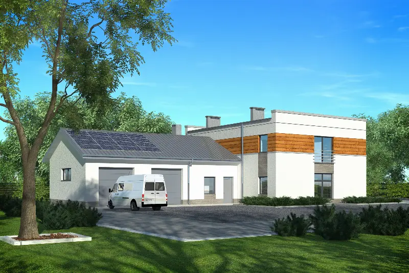 Projekt domu Budynek usługowy U34 — wizualizacja
