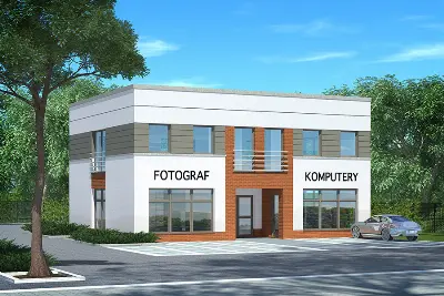 Budynek usługowy U34b — wizualizacje 1