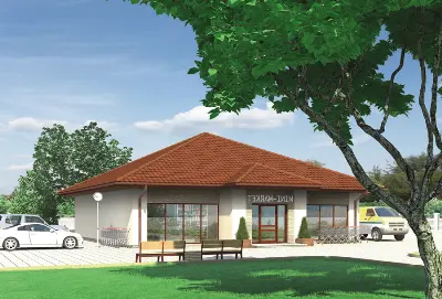 Budynek usługowy UC05b — wizualizacje 1 (odbicie lustrzane)