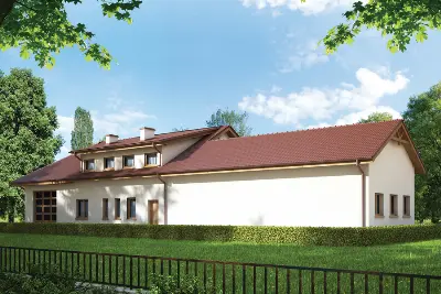 Budynek usługowy UC12a — wizualizacje 2 (odbicie lustrzane)