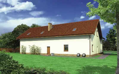 Budynek usługowy UC35a — wizualizacje 3 (odbicie lustrzane)