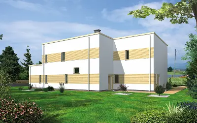 Budynek usługowy UC65 — wizualizacje 2 (odbicie lustrzane)