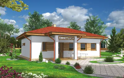 Budynek usługowy UC67 — wizualizacje 2 (odbicie lustrzane)