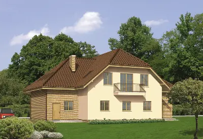 Budynek usługowy z częścią mieszkalną UC09 — wizualizacje 2