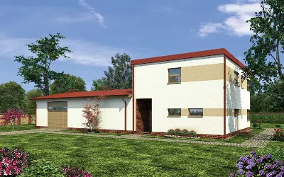 Budynek usługowy z częścią mieszkalną UC43a — wizualizacje 2