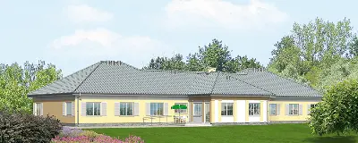 Budynek usługowy (z pokojami gościnnymi) UC07 — wizualizacje 1