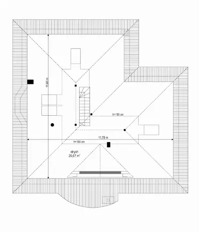 Bukszpan — rzuty kondygnacji 2 (odbicie lustrzane)