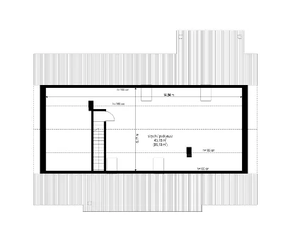 Bursztyn 2 — rzuty kondygnacji 2 (odbicie lustrzane)