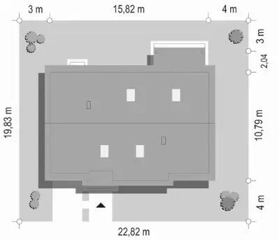 Bursztyn 2 — plan sytuacyjny 1 (odbicie lustrzane)