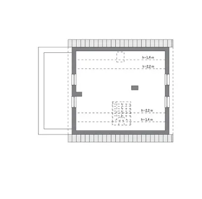 Cenny (etap I) — rzuty kondygnacji 2 (odbicie lustrzane)