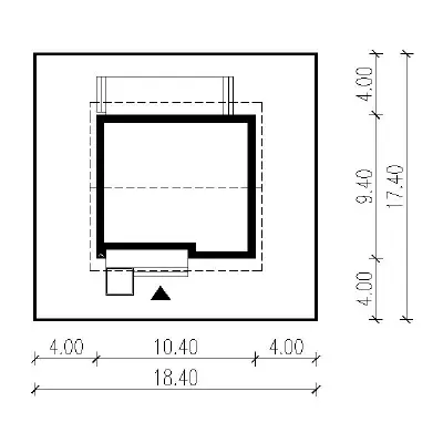 Cenny - wariant I (etap I) — plan sytuacyjny 1 (odbicie lustrzane)