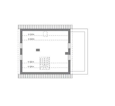 Cenny - wariant II (etap I) — rzuty kondygnacji 2