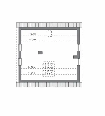 Cenny - wariant III (etap I) — rzuty kondygnacji 2