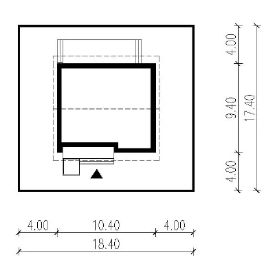 Cenny - wariant III (etap I) — plan sytuacyjny 1 (odbicie lustrzane)