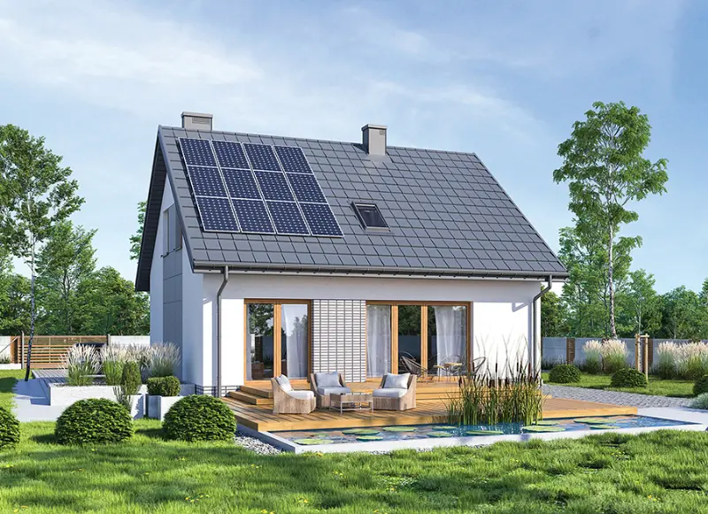 Projekt domu Cenny - wariant III (etap I) — wizualizacja