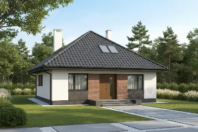 Cichy zagajnik — wizualizacje 1 (odbicie lustrzane)