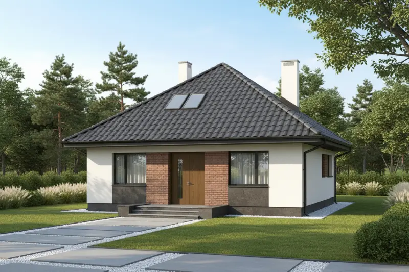 Projekt domu Cichy zagajnik — wizualizacja