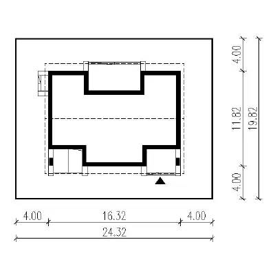 Cichy zakątek — plan sytuacyjny 1 (odbicie lustrzane)