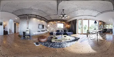Codzienny - wariant VI  (z wentylacją mechaniczną i rekuperacją) — panoramy 360° 1