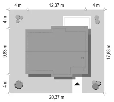 Cypisek 2 — plan sytuacyjny 1
