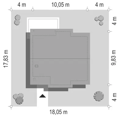 Cypisek — plan sytuacyjny 1 (odbicie lustrzane)