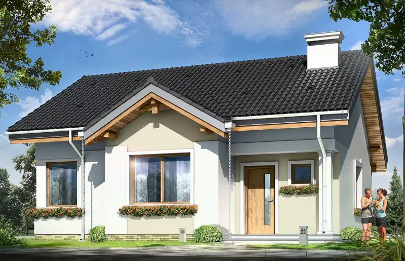 Projekt domu Cypisek — wizualizacja