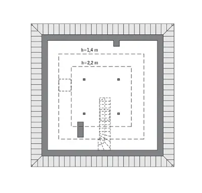 Czterolistna koniczyna - wersja 2 — rzuty kondygnacji 2 (odbicie lustrzane)
