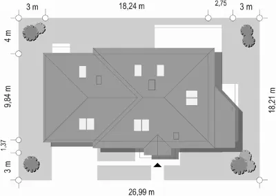 Cztery Kąty 3 — plan sytuacyjny 1