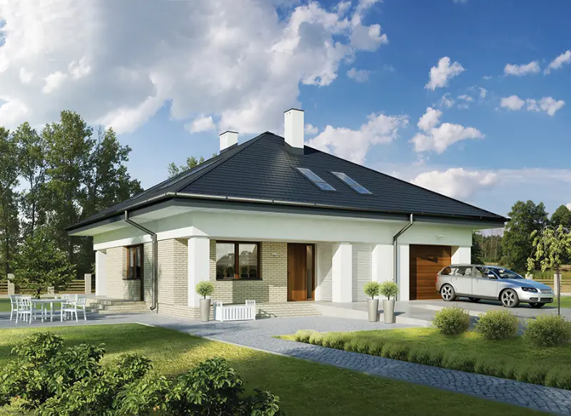 Projekt domu Czytelny — wizualizacja