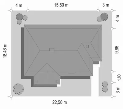 D05 — plan sytuacyjny 1 (odbicie lustrzane)