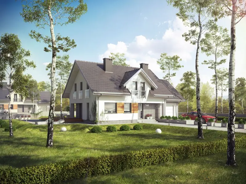 Projekt domu Dakota — wizualizacja