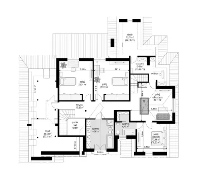 Dallas — rzuty kondygnacji 2 (odbicie lustrzane)