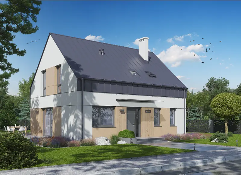 Projekt domu Dla każdego N pa — wizualizacja