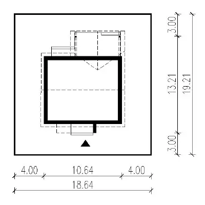 Dla rodziny pa — plan sytuacyjny 1 (odbicie lustrzane)