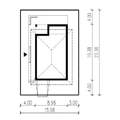Doborowy - wariant VIII — plan sytuacyjny 1 (odbicie lustrzane)