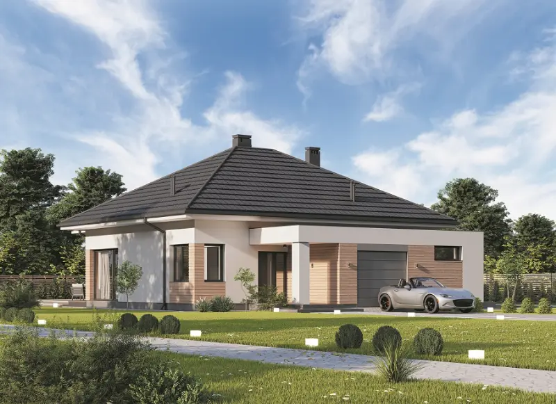 Projekt domu Dobry czas G1 — wizualizacja