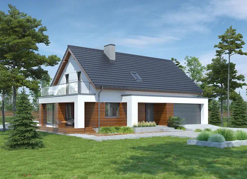 Projekt domu Dobry pomysł — wizualizacja