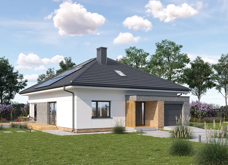 Projekt domu Dom na lata AG1 — wizualizacja