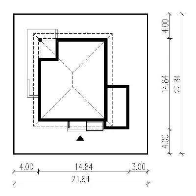 Dom na lata G1 — plan sytuacyjny 1