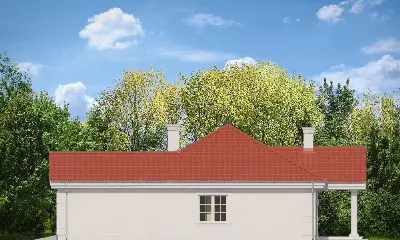 Dom na Parkowej 2 — elewacje 3 (odbicie lustrzane)