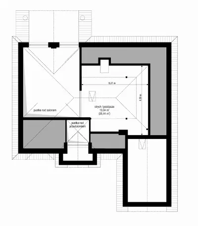Dom na Parkowej 2 — wizualizacje 8 (odbicie lustrzane)