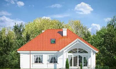 Dom na Parkowej 5 — elewacje 2 (odbicie lustrzane)