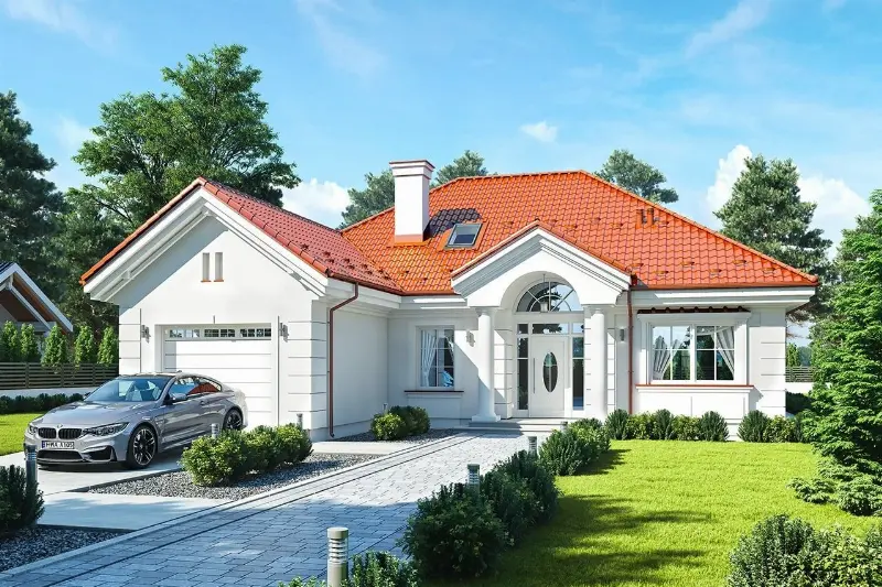 Projekt domu Dom na Parkowej 5 — wizualizacja