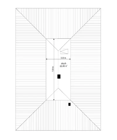 Dom na Przytulnej 2 — wizualizacje 6 (odbicie lustrzane)