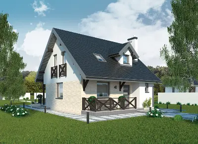 Dom na rozstaju — wizualizacje 1